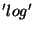 $'log'$