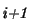 $\raisebox{-.6ex} {\em i+1}$