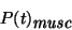 \begin{displaymath}P(t) \raisebox {-.6ex} {\em musc}\end{displaymath}