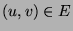 $(u, v) \in E$