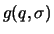 $g(q,\sigma)$