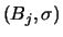$(B_j,\sigma)$