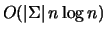 $O(\vert\Sigma\vert\,n\log{n})$