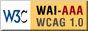 Level Triple-A conformance icon, 3C-WAI Web Content Accessibility Guidelines 1.0
