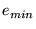 $ e_{min}$