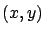 $(x,y)$
