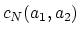 $c_N(a_1, a_2)$