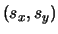 $(s_x, s_y)$