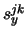 $s_{y}^{jk}$