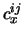 $c_{x}^{ij}$