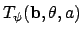 $ T_\psi ({\bf b},\theta ,a)$