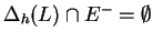 $\Delta_h(L) \cap E^- = \emptyset$