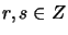 $r, s \in Z$