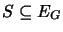 $S \subseteq E_G$