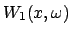 $ W_1(x, \omega)$