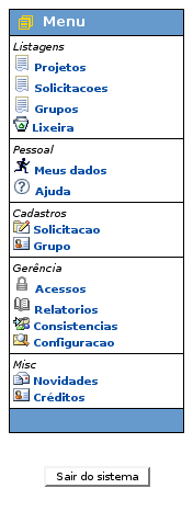 Image menu