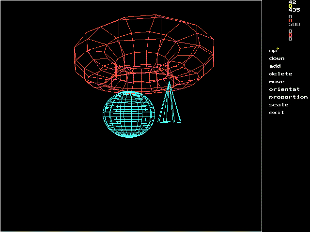 screenshot of edit scene->object menu