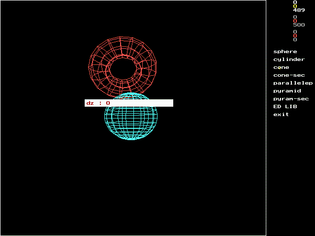 screenshot of add cone: z displacement