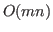 $O(mn)$